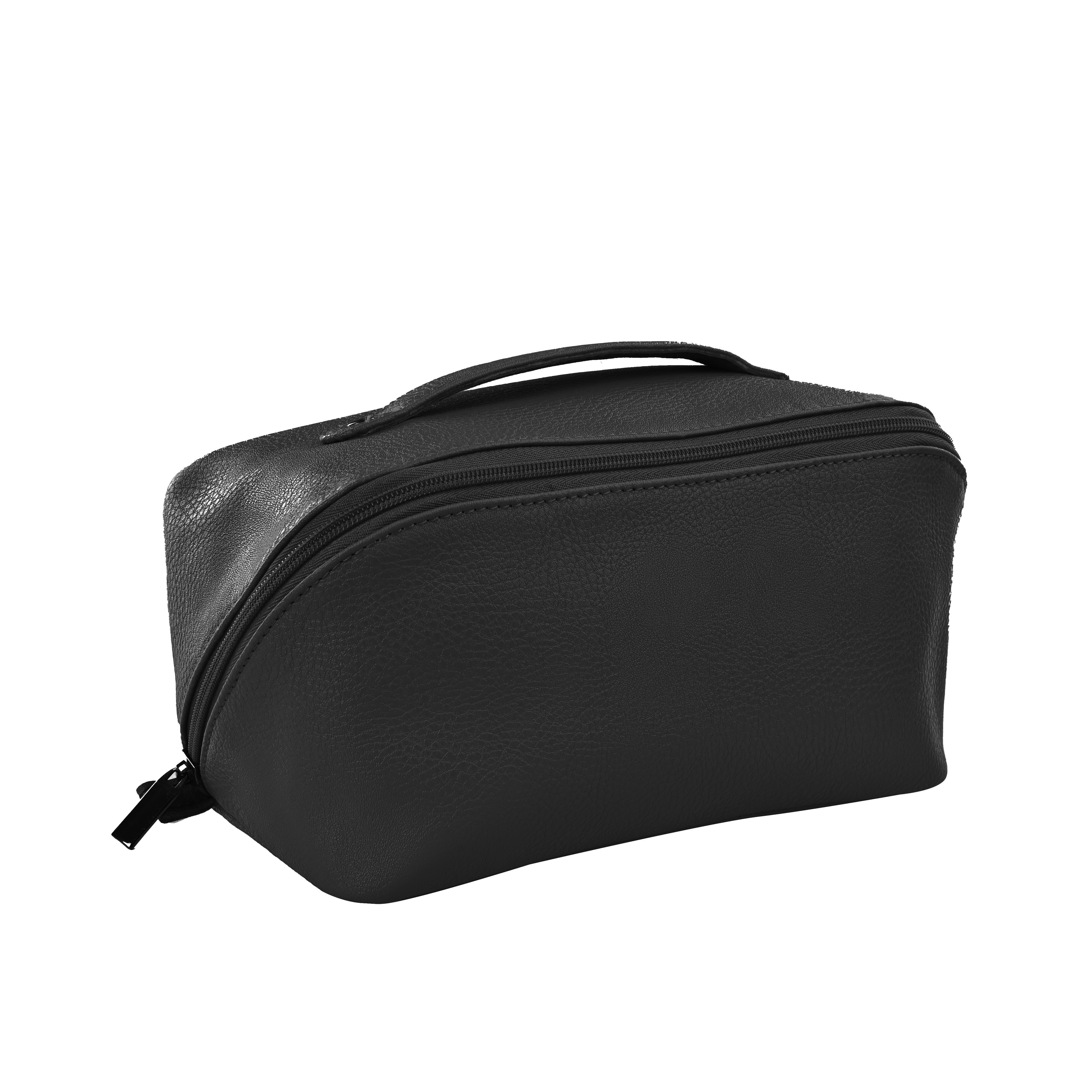 GERMANUS Kulturtasche Washbag Ulrich lederfrei vegan, schwarz