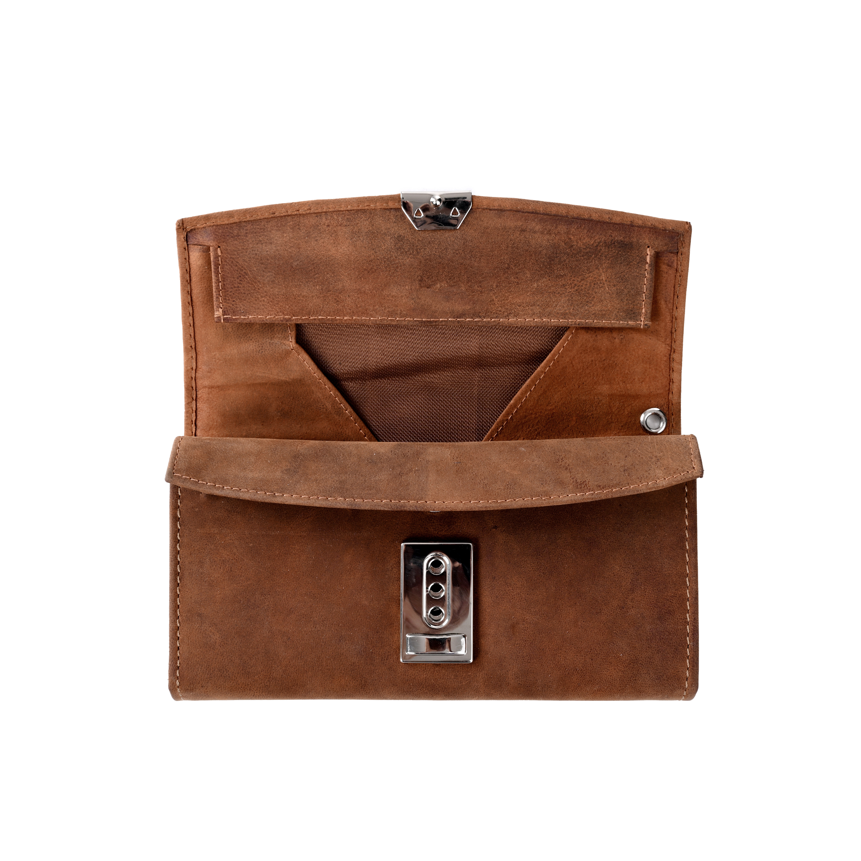 GERMANUS Kellnergeldbörse Toni, Gastro Geldbörse aus Echtleder, Rot