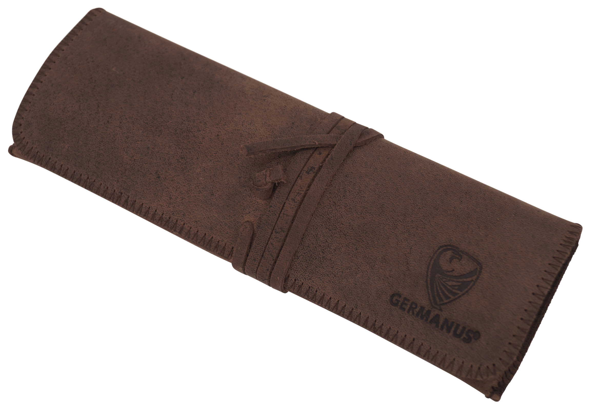 GERMANUS Ferruginus Schlamperl Federmäppchen - Made in EU - Strap - Braun II