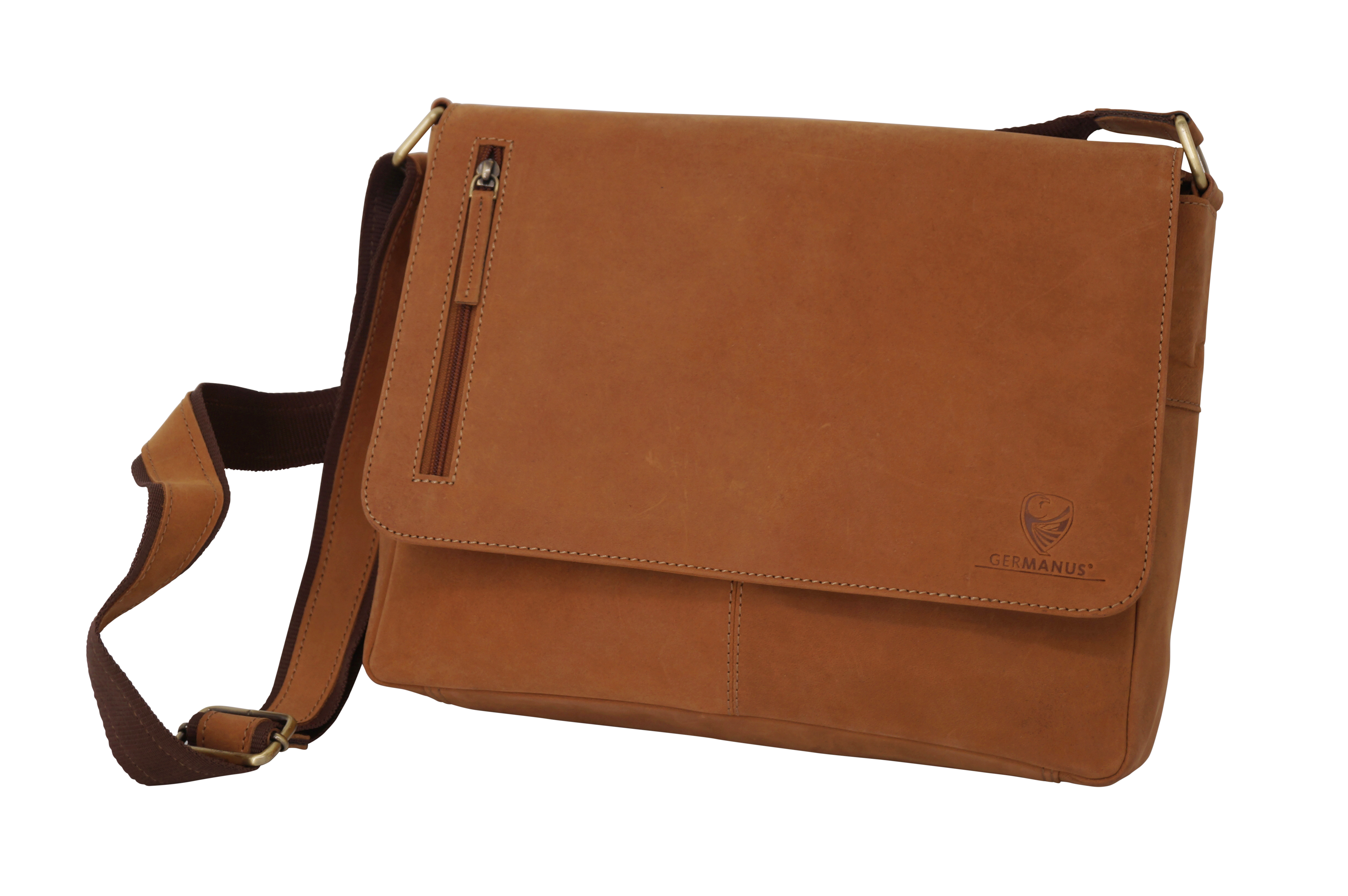 GERMANUS Umhängetasche Crossbodybag Schultertasche Jonathan aus Leder