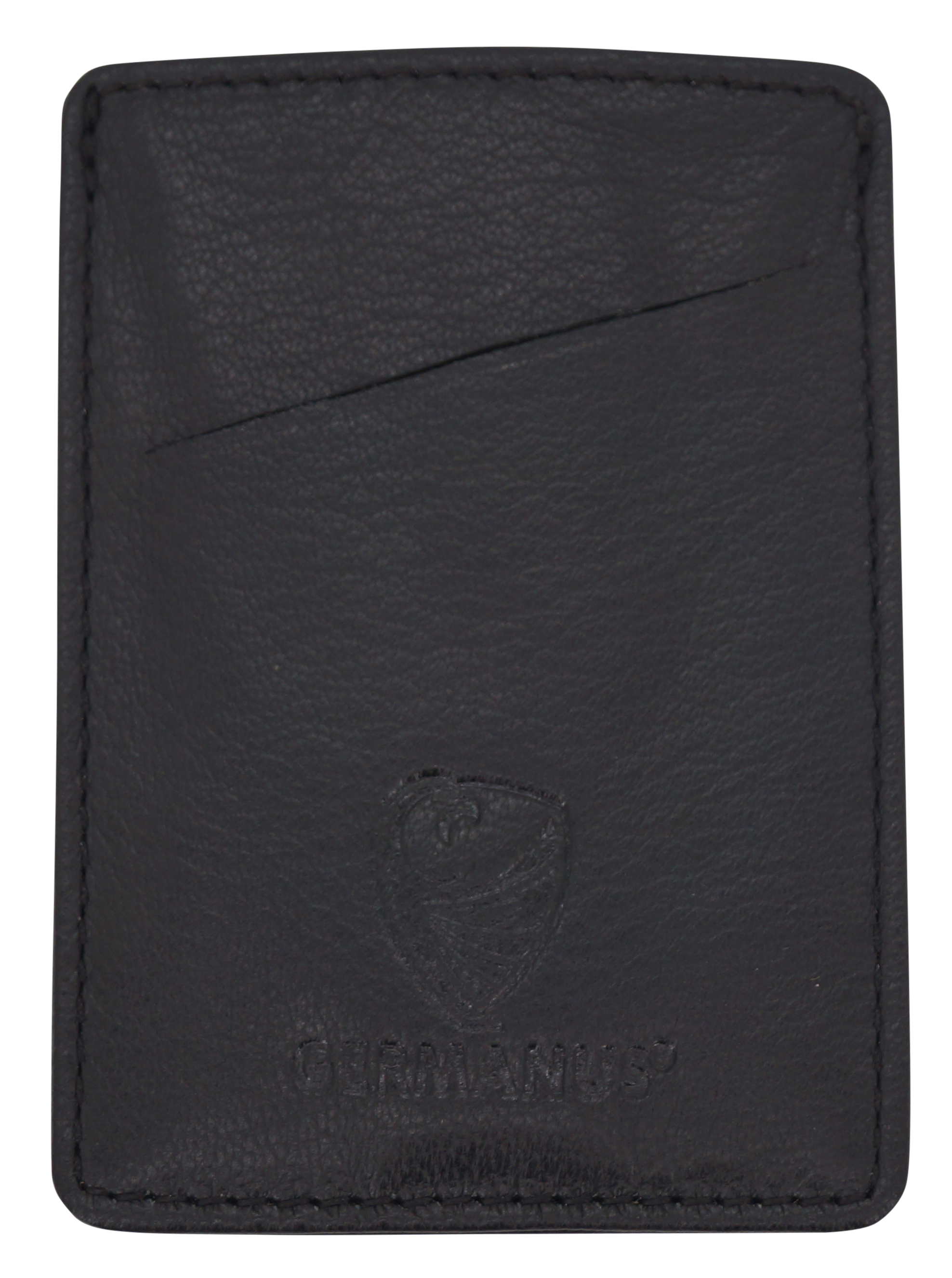 GERMANUS Kartenetui aus Leder, schwarz