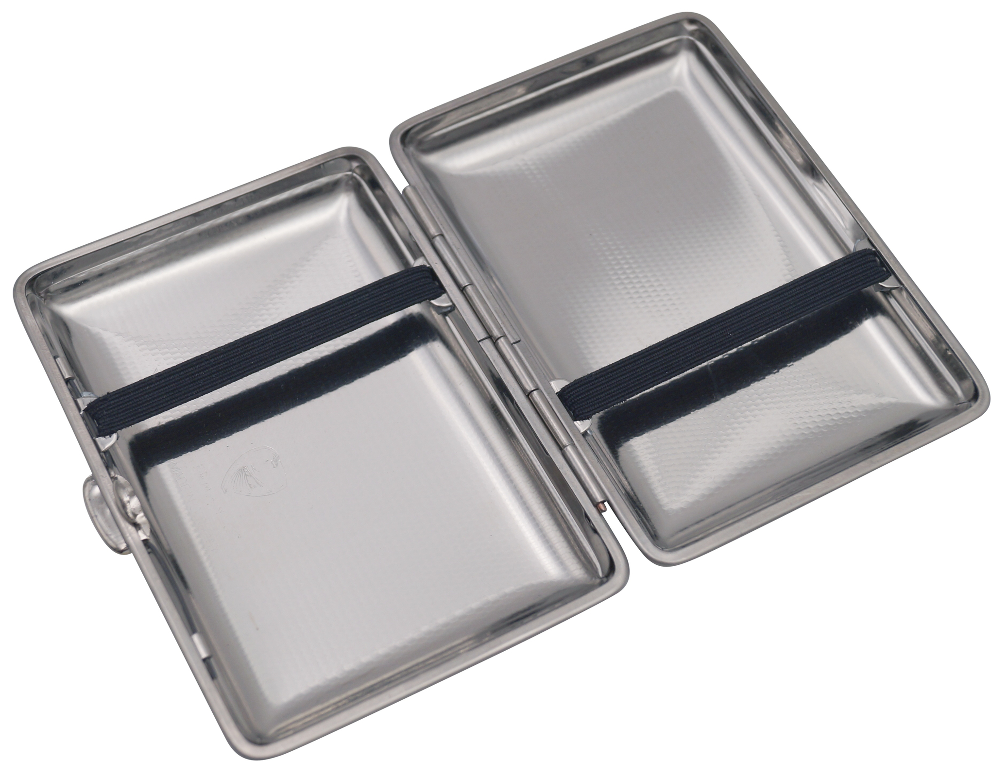 GERMANUS Visitenkartenetui - Deutsche Handarbeit, Made in Germany, Silber Venetia