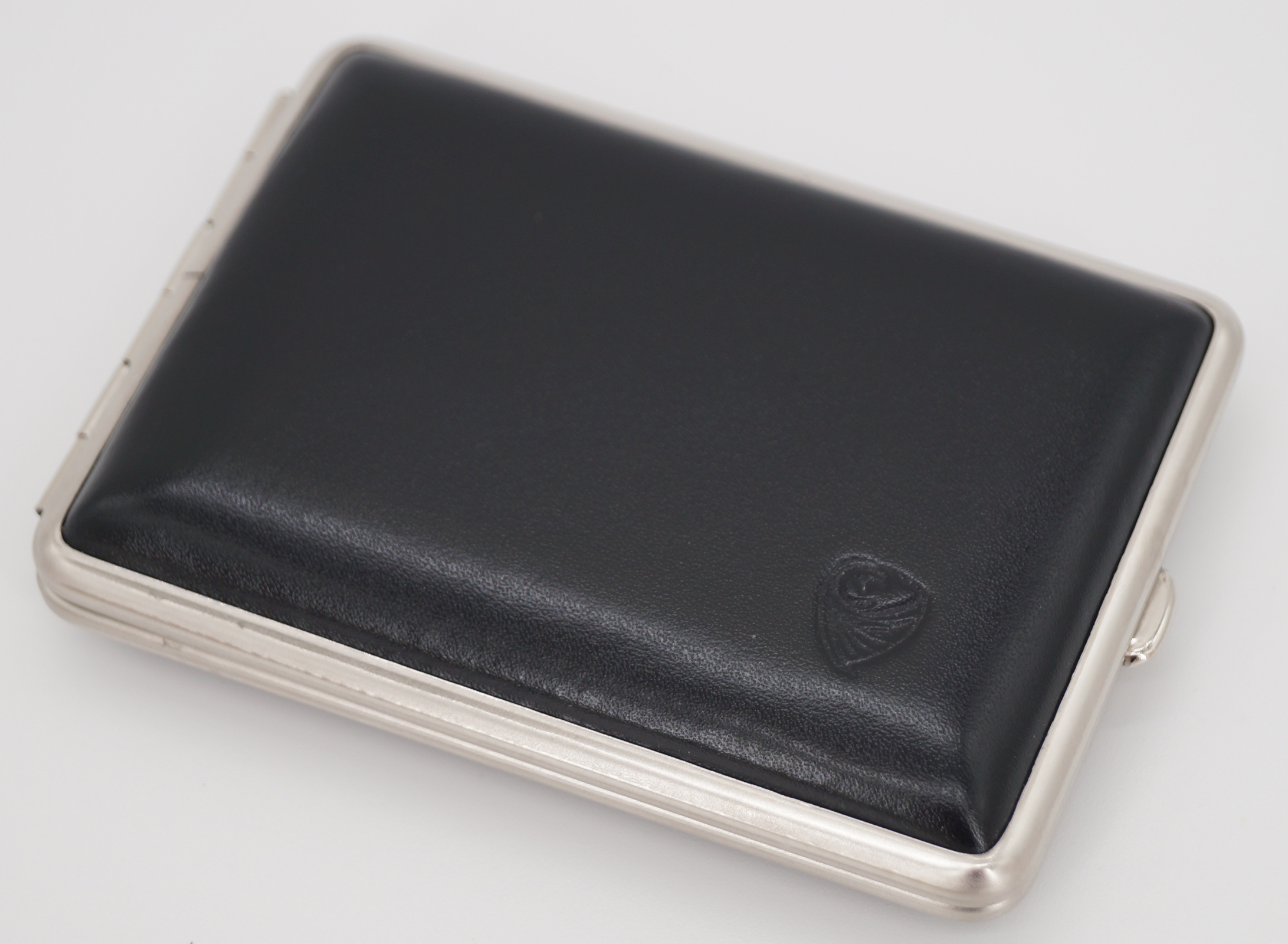 GERMANUS Visitenkartenetui - Deutsche Handarbeit, Made in Germany, Schwarz II