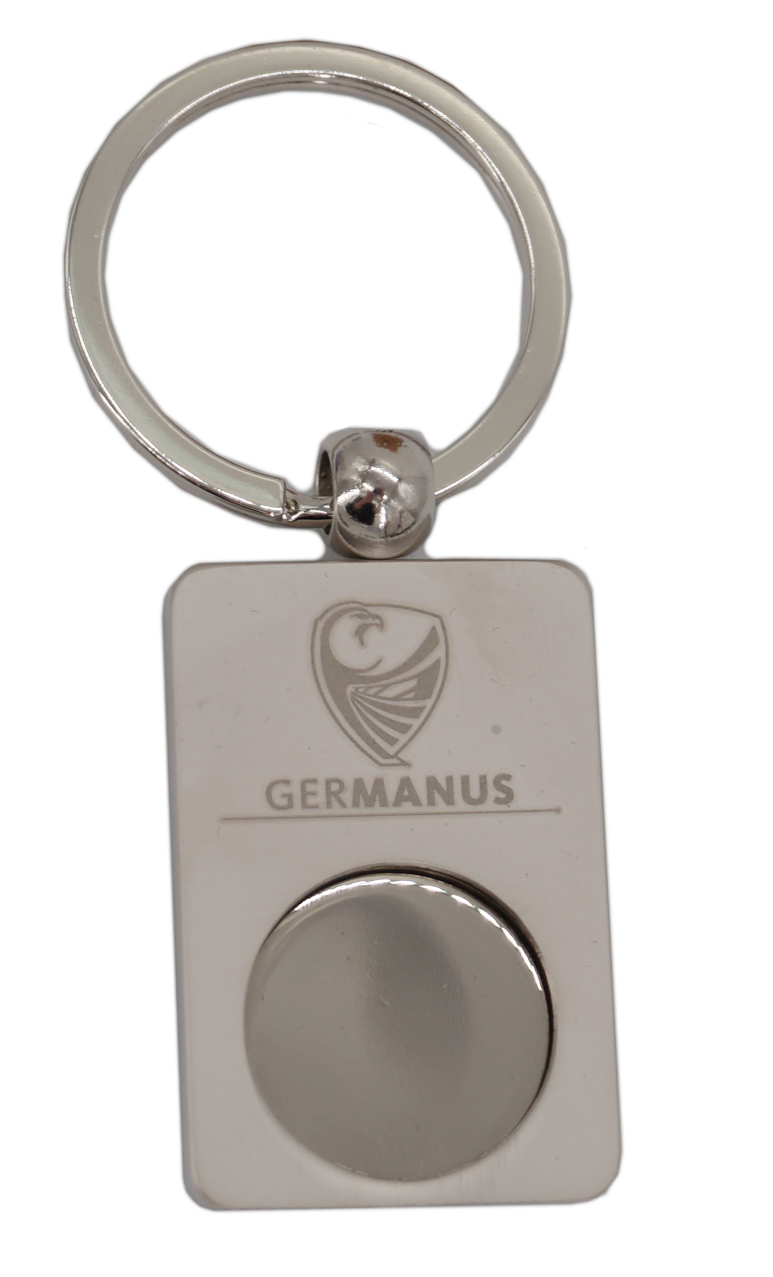 GERMANUS Schlüsselanhänger Silber mit Chip