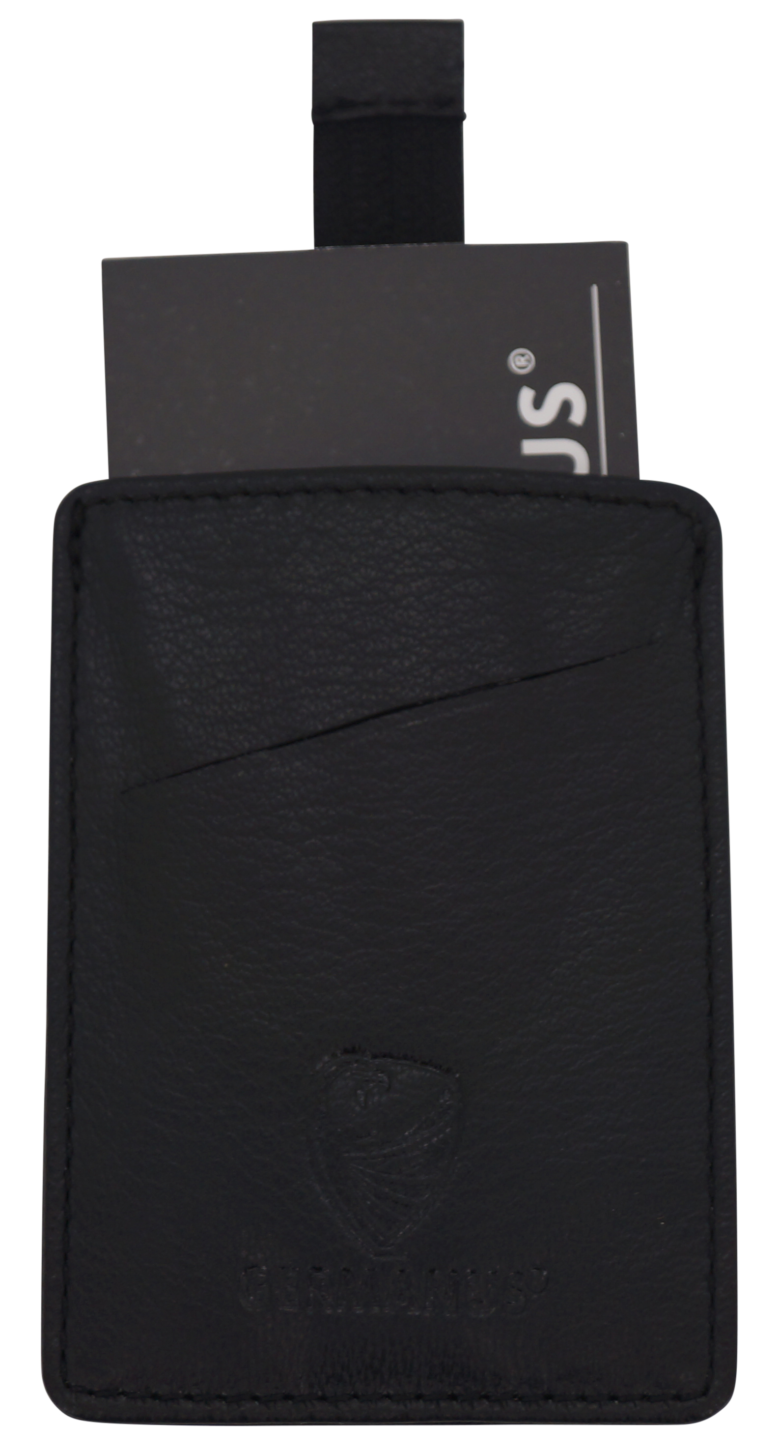 GERMANUS Kartenetui aus Leder, schwarz