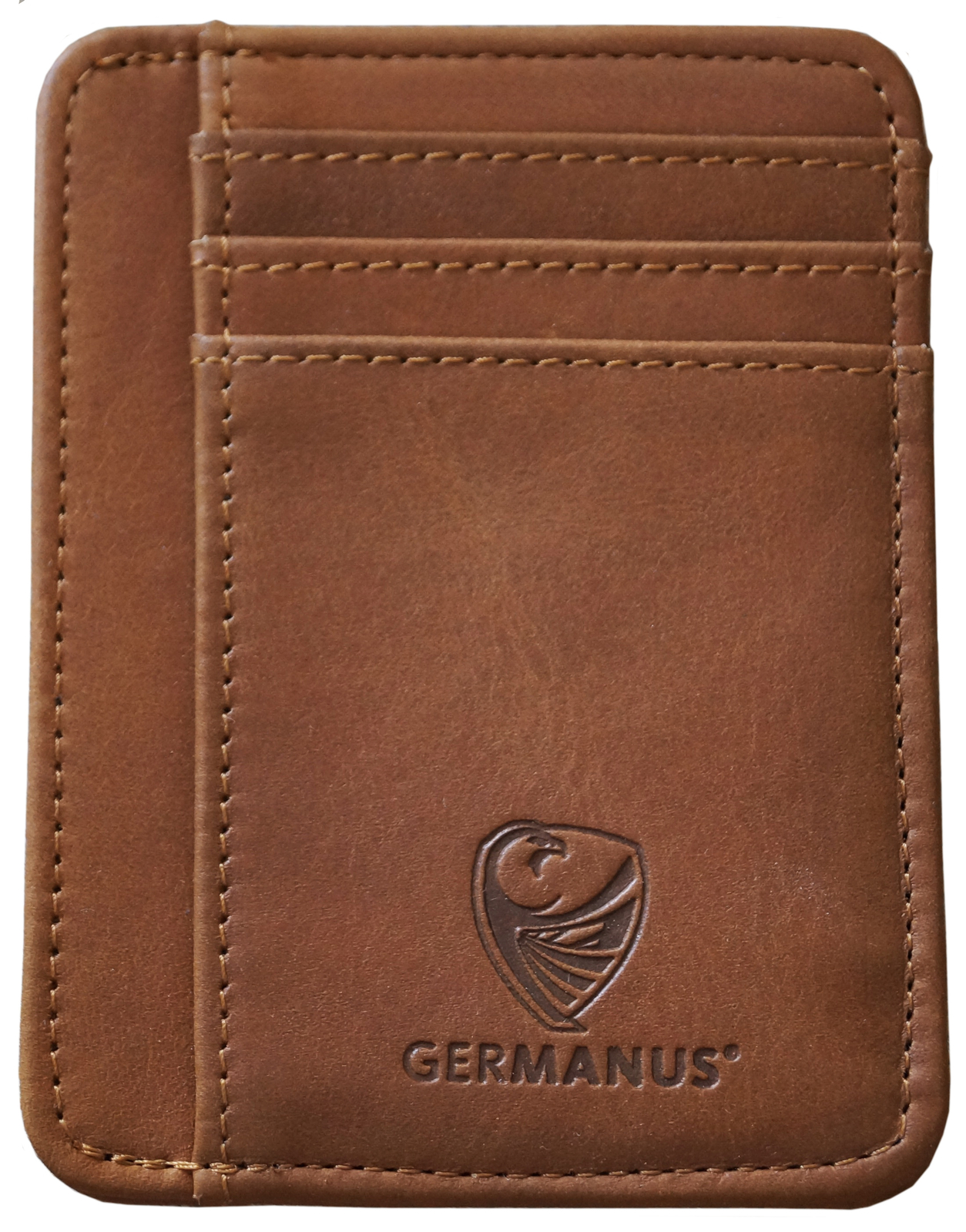 GERMANUS Kreditkartenetui - Made in EU - Leder Etui für Kreditkarten und Visitenkarten