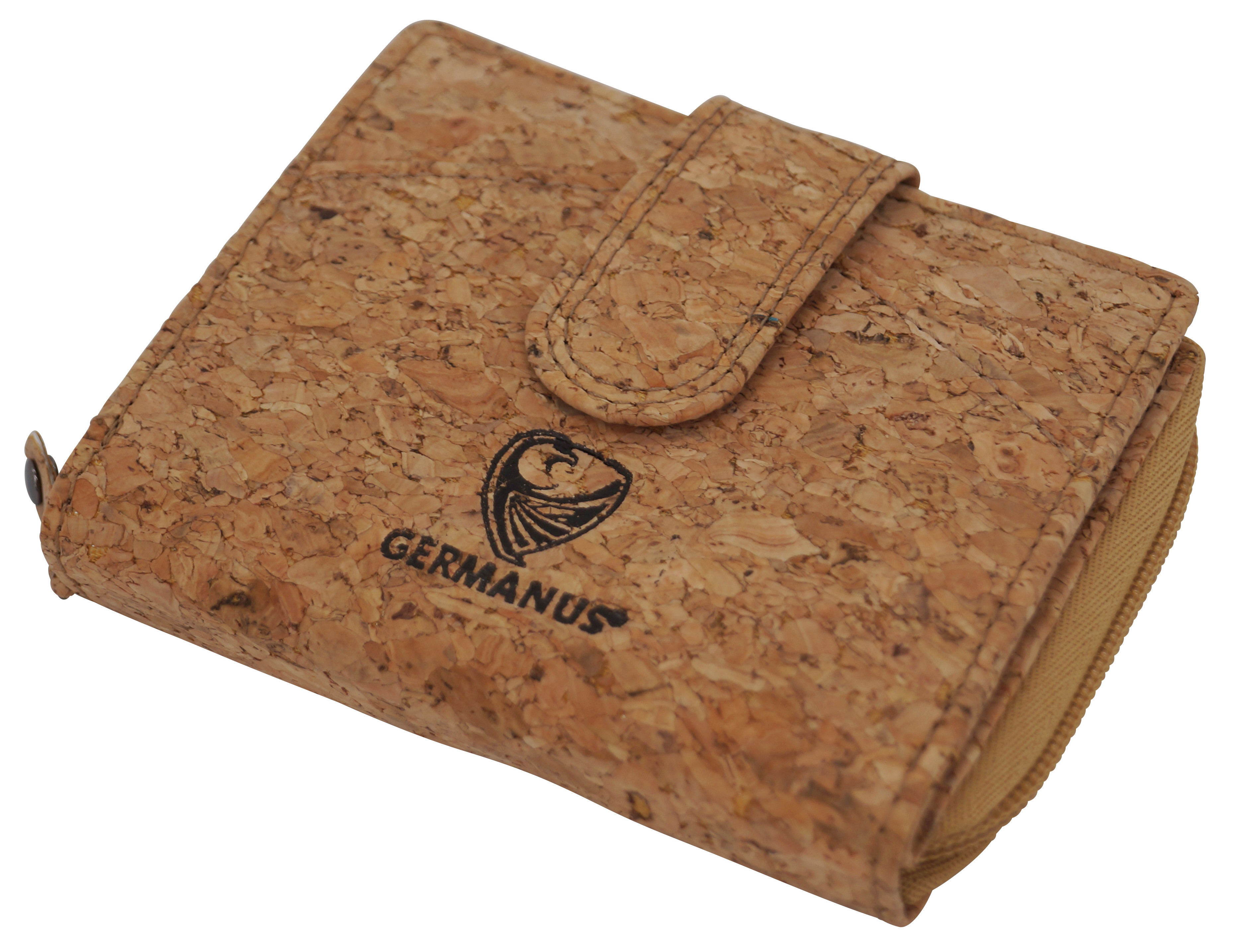 GERMANUS Geldbörse aus Kork, braun, 3749